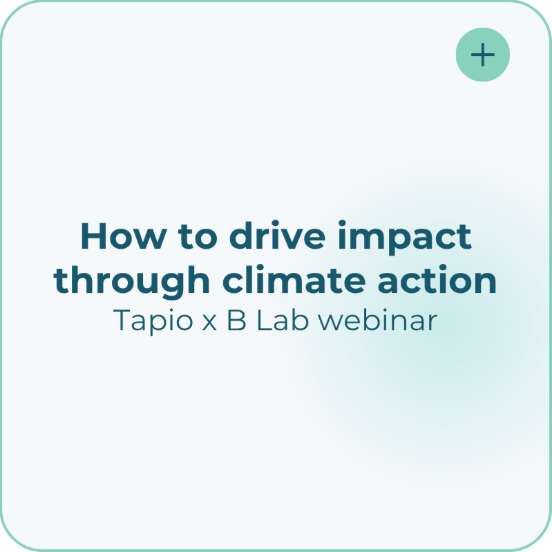 Webinar B Lab x Tapio